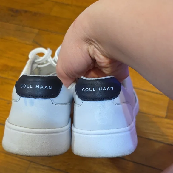 Cole Haan Men's Cream and White Sneakers - Picture 8 of 9